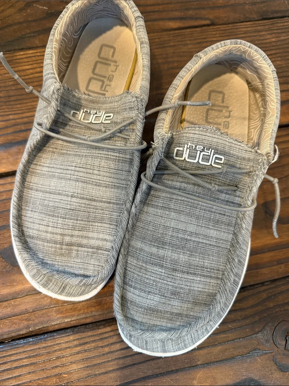 Hey Dude Wendy Slip-On Loafers in Light Gray